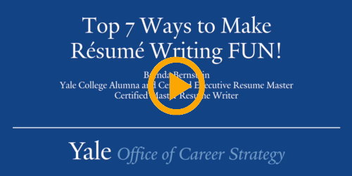 Top 7 Ways to Make Resume Writing FUN! Top 7 Ways to Make Resume Writing FUN!