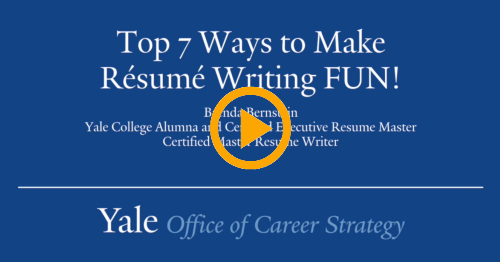 Top 7 Ways to Make Resume Writing FUN!